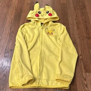 Pokémon hoodie yellow brown size 8
Like new .